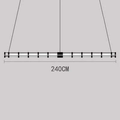 Modern PVC pendant light for elegant and minimalist interior décor - vue 10 sur 14