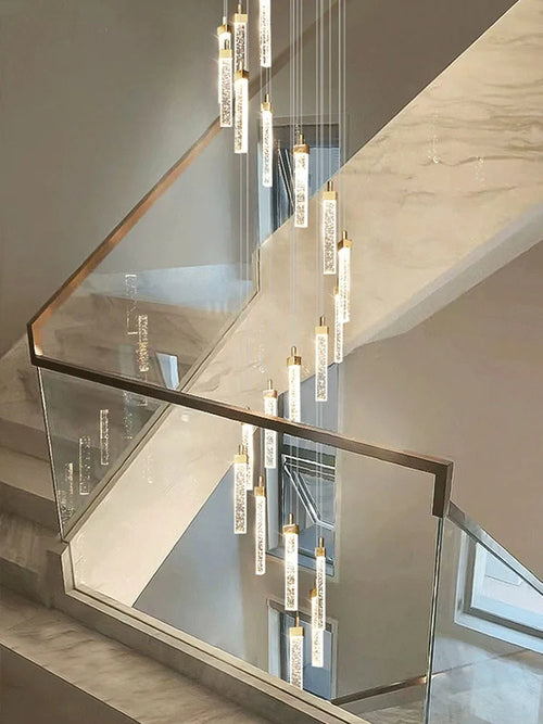 lustre en cristal à led design moderne pour intérieur élégant
