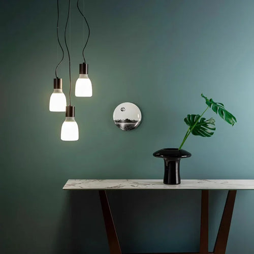 lustre en verre à led design moderne pour décoration intérieure - vue 3 sur 8