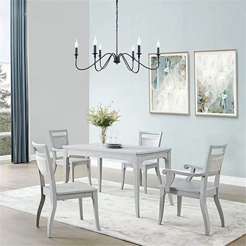 Minimalist American retro iron chandelier vantage pendant light - vue 3 sur 7