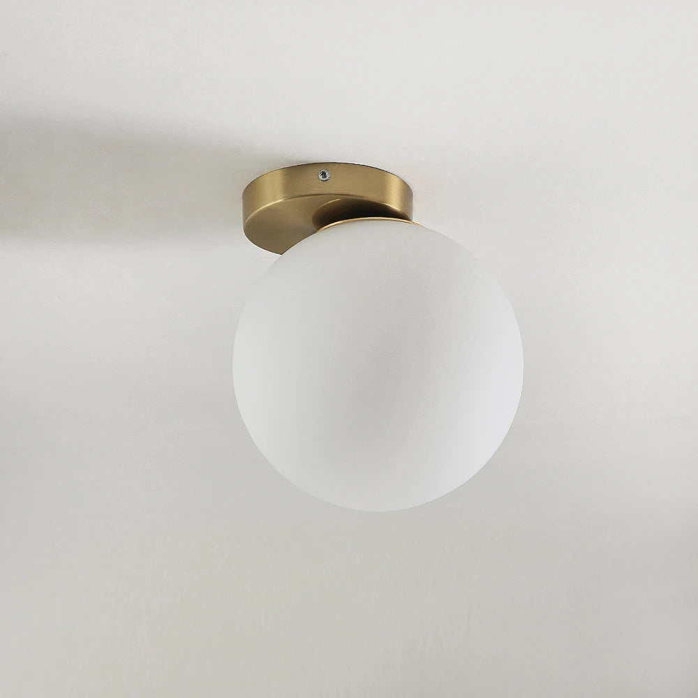 Nordic luxury LED misaligned ball wall lamp modern metal minimalist bedside wall light - vue 6 sur 6