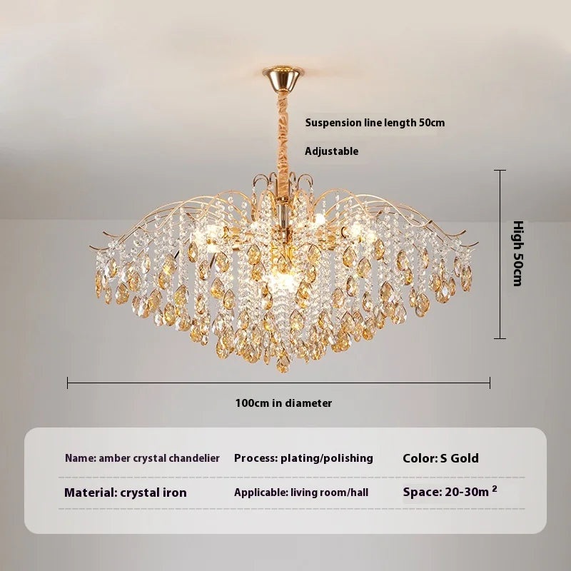 suspension nordique en cristal moderne et chaleureuse - vue 7 sur 10