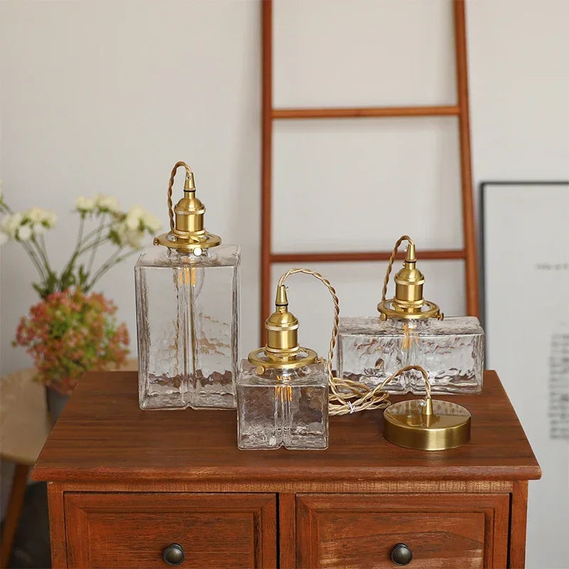suspension rétro en verre lampe à led créative pour éclairage vintage - vue 5 sur 10