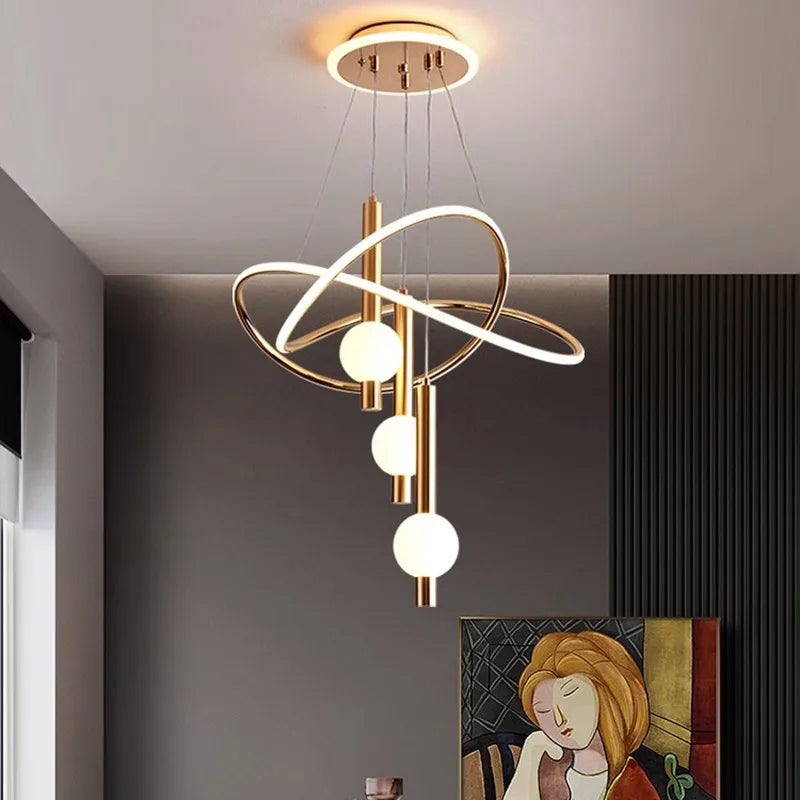lustre post-moderne minimaliste pour une décoration intérieure élégante