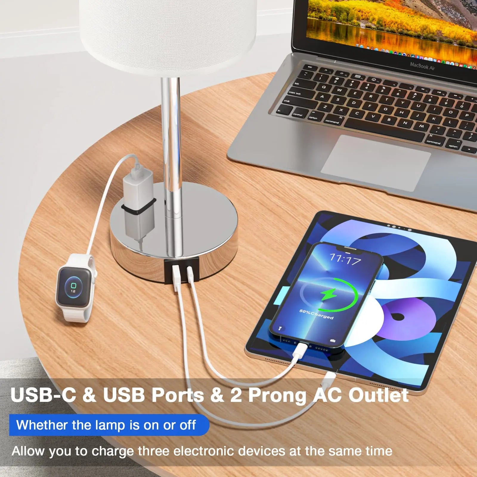 Lampe de Table tactile pour chambre à coucher - vue 3 sur 20