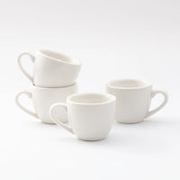 lot de 4 tasses expresso ceramique demitasse anses