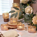 Tealight Gold Candle Holders,Votive Tea Light Candle Holder Glass for Centerpieces Wedding Table Decor,Party Supplies,Home Decor