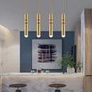 Nordique cuivre doré suspension chambre Foyer salon lampe suspendue hôtel Restaurant Bar allée fond lampes suspendues
