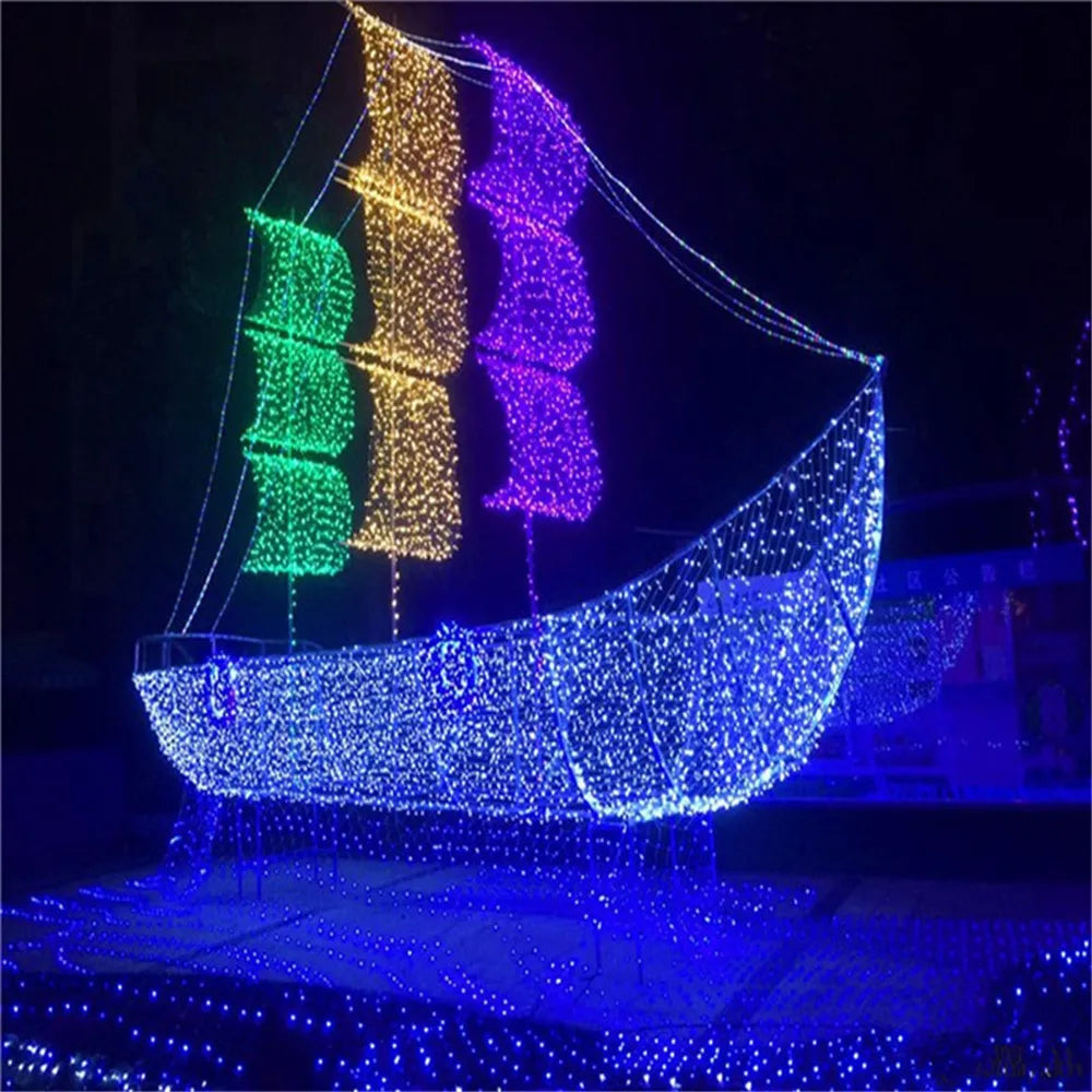 guirlande lumineuse led décorative pour sapin mariage intérieur extérieur - vue 7 sur 10