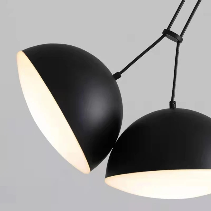 lustre noir design à assembler pour décoration intérieure moderne - vue 7 sur 8