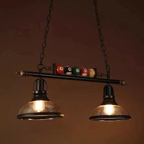 lustre rétro pour bar et billard décoration créative nostalgique