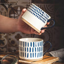 Tasse ceramique style japonais motif artisanal bureau maison