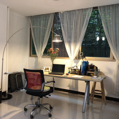 Italian Classic Art Floor Lamp Folding Rotary Arc Light for Living Room Bedroom Home Decor - vue 3 sur 7