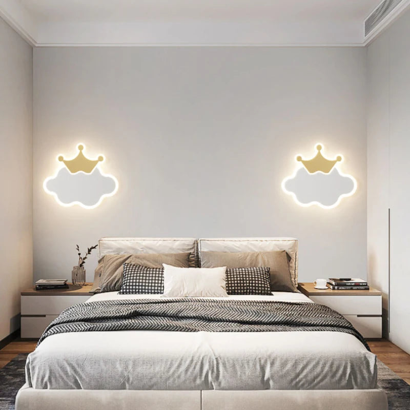 applique murale nuage moderne pour chambre enfant décorative - vue 3 sur 9