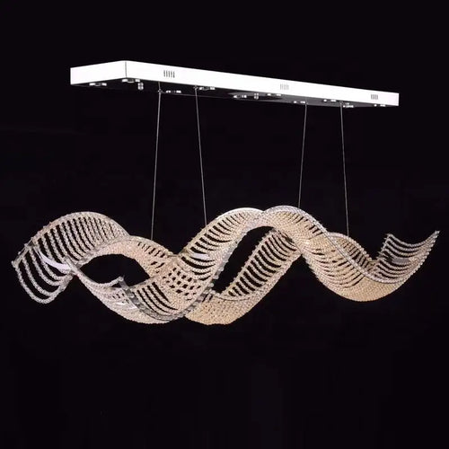 lustre de luxe moderne k9 en cristal suspendu personnalisé