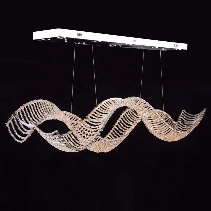 lustre de luxe moderne k9 en cristal suspendu personnalisé - vue 4 sur 9