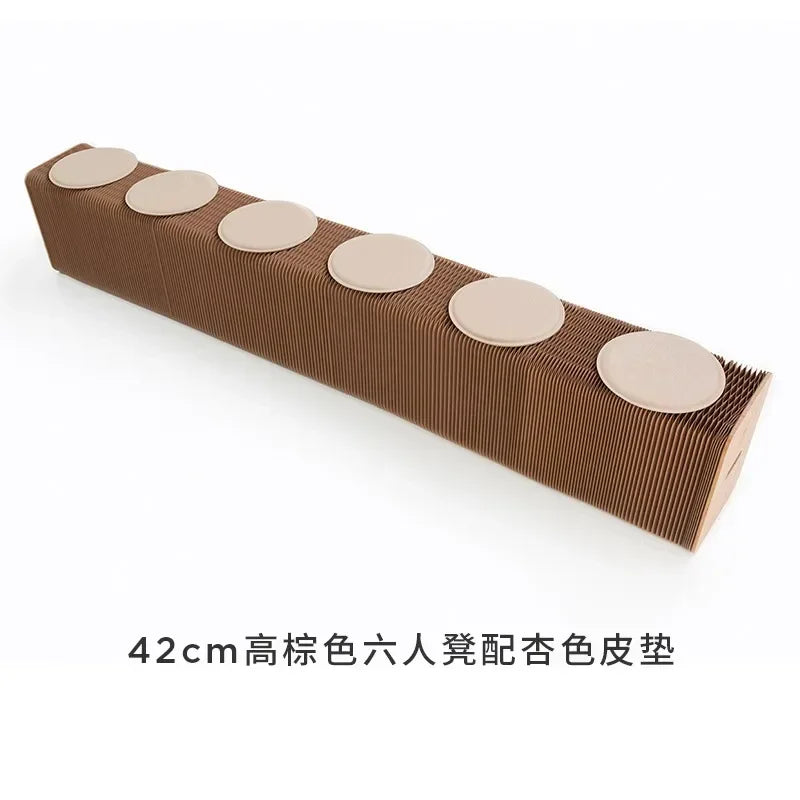 Creative and Environmentally Friendly Folding Retractable Low Stool, Fashionable Bench, Home and Restaurant, Paper Folding Chair - vue 11 sur 22