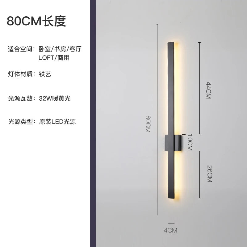 Nordic minimalist wall light modern decorative indoor lighting - vue 12 sur 20