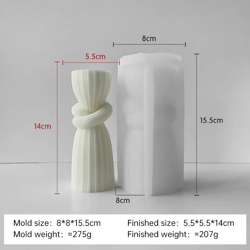moule en silicone pour bougies aromatiques cylindriques fait main - vue 19 sur 20