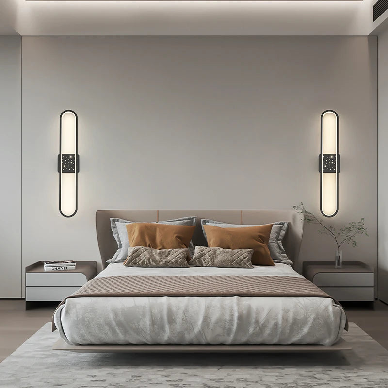 applique murale ovale minimaliste en aluminium pour escalier - vue 6 sur 18