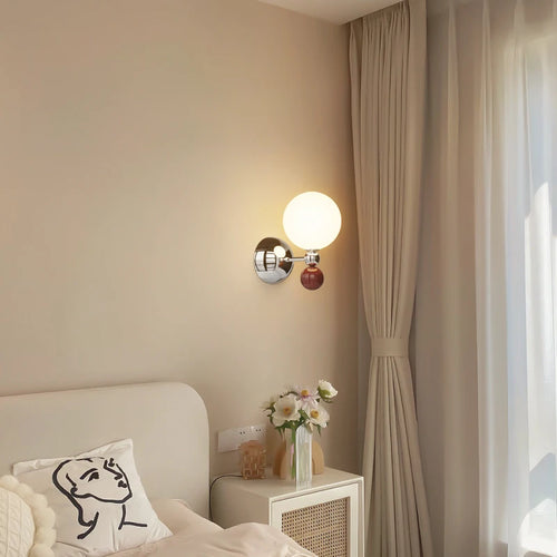 Nordic minimalist creative pumpkin wall light for children - vue 6 sur 14