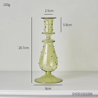bougeoir en verre créatif pour décoration moderne et élégante