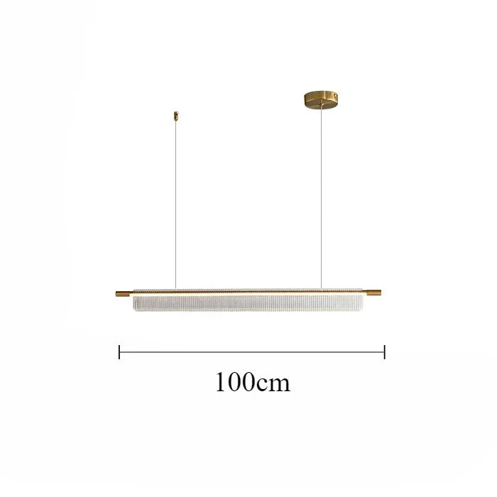lustre linéaire moderne pour décoration intérieure et restaurant - vue 14 sur 18