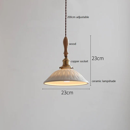 suspension LED en céramique conique design - vue 10 sur 29