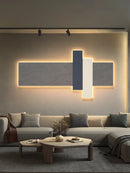 Minimalist LED wall light with remote control, Nordic decorative design