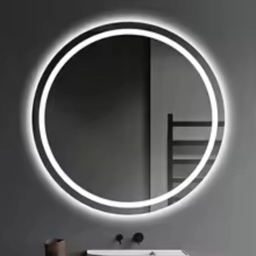 Smart LED Bathroom Mirror, Round Mirror Surface, Wall Mounted Makeup Mirror, Touch  Adjust Brightness, Safer Gift Box Packaging