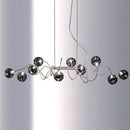lustre nordique créatif en verre art lumineux pour décoration intérieure