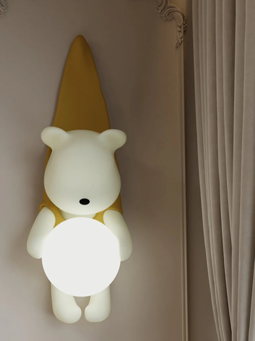 applique murale led ours décorative pour chambre enfant - vue 4 sur 9