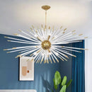 lustre de luxe 	 design cristal pissenlit led suspendue