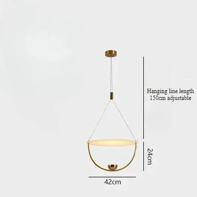 Minimalist Nordic acrylic chandelier for modern decoration - vue 8 sur 14
