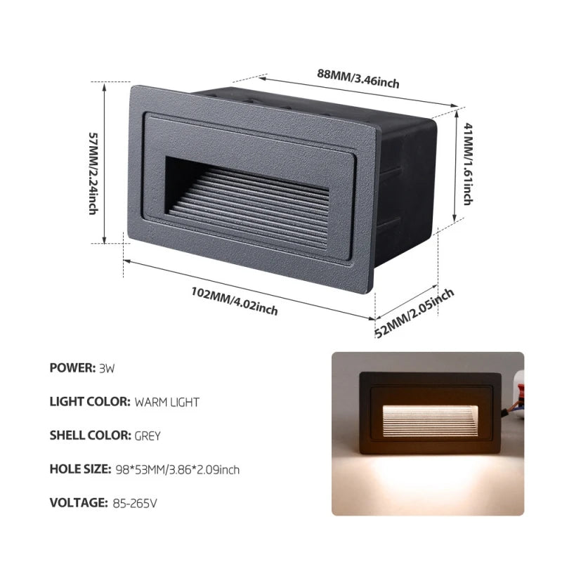 escalier led footlight intégré étanche dissimulé extérieur - vue 15 sur 18
