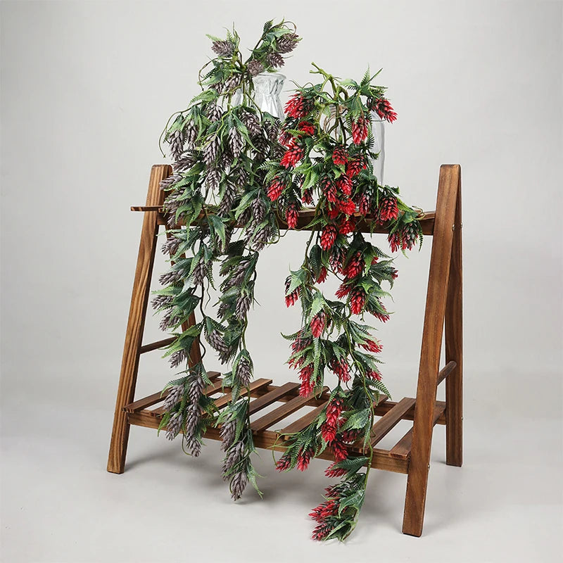 feuilles d eucalyptus artificielles en rotin pour décoration intérieure et extérieure - vue 3 sur 13