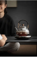 Bouilloire en verre resistante pour thé infusion moderne