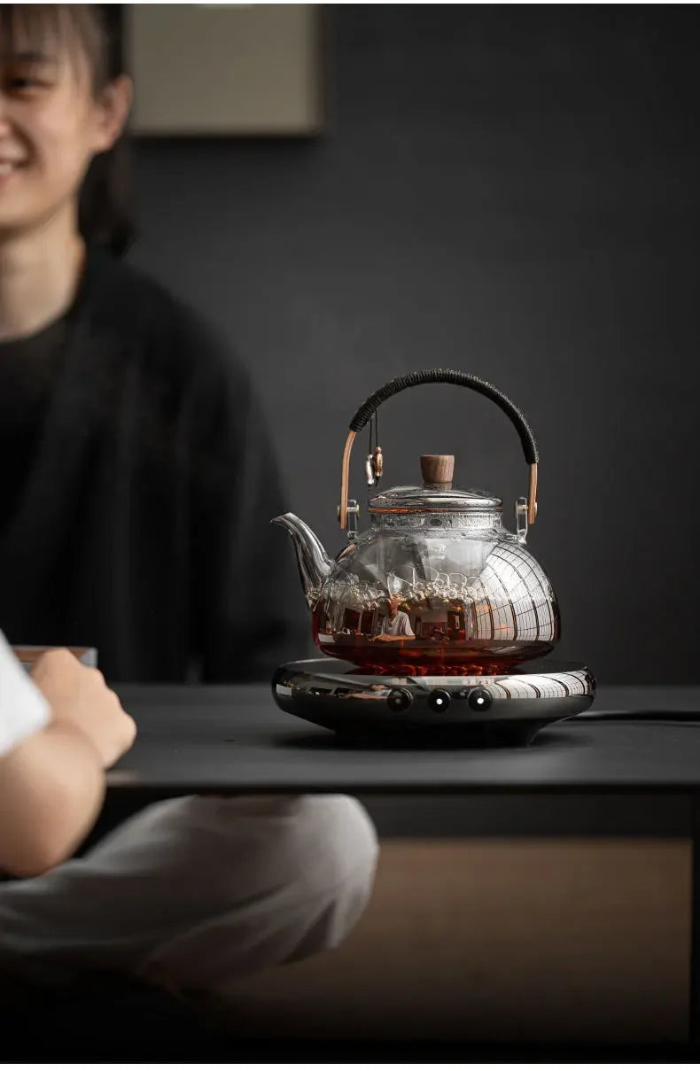 Bouilloire en verre resistante pour thé infusion moderne - vue 5 sur 6