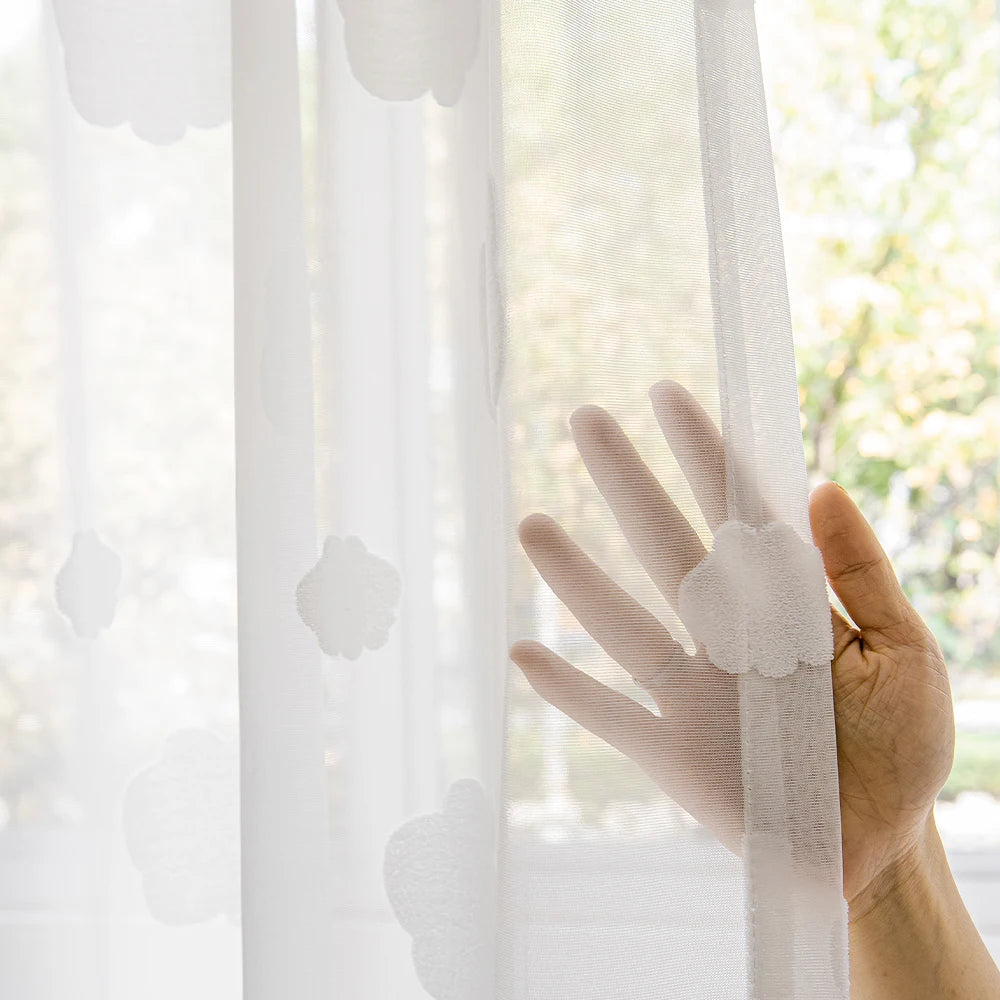 Voilage rideau fil décoratif moderne pour porte fenêtre - vue 8 sur 11