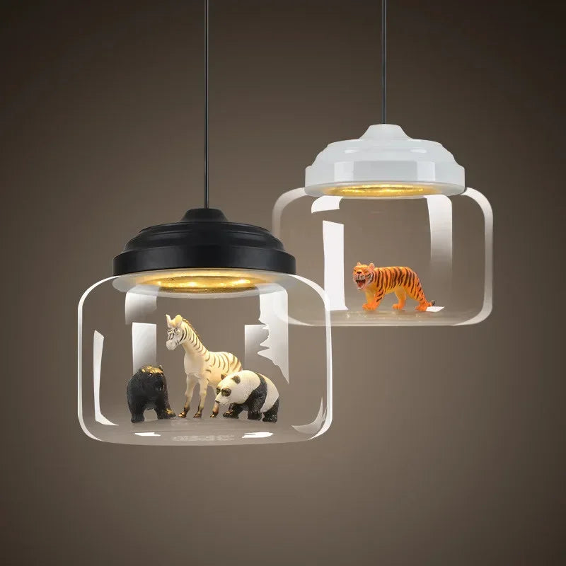 suspension en verre animaux dessin animé pour décoration intérieure - vue 3 sur 10