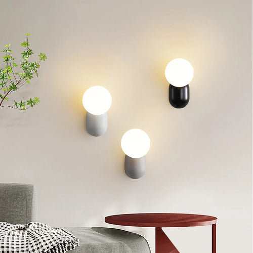 applique murale led moderne petite lampe à bulles décorative