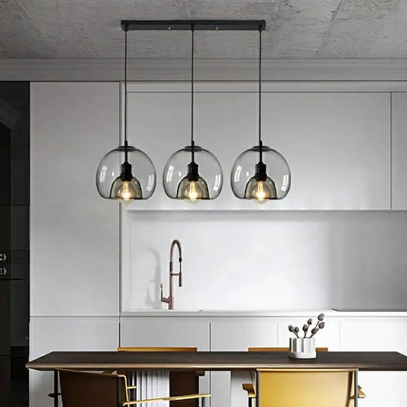 suspension led industrielles à 3 lumières - vue 5 sur 16