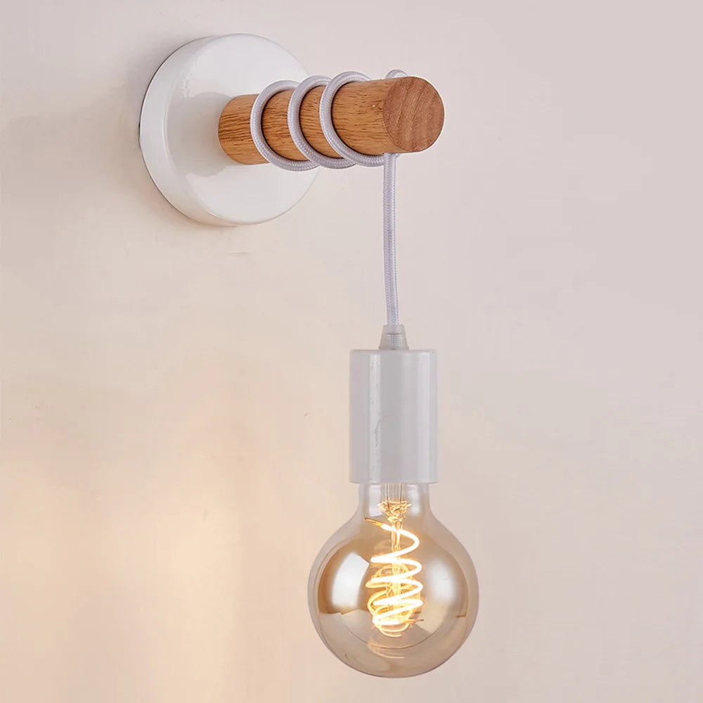 applique murale moderne en bois pour éclairage intérieur et extérieur - vue 4 sur 8