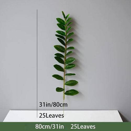 Artificial tropical money tree realistic decorative plastic plant