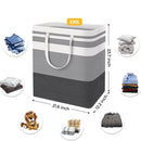 Large Laundry Basket 100L Waterproof,Collapsible Tall Clothes Hamper with Extended Handles for Clothes Toys in the Dorm,Family
