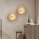 applique murale en pierre naturelle décorative rétro ronde led