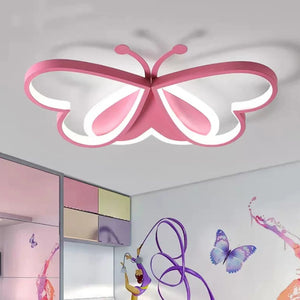 Acrylic butterfly flush mount LED ceiling light creative lighting