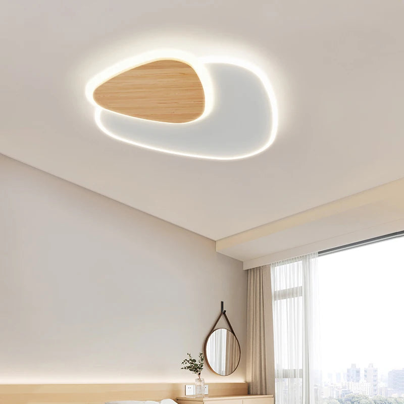plafonnier led encastré nordique moderne simple créatif - vue 6 sur 9