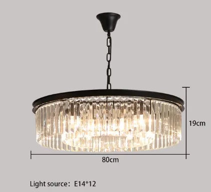 lustre en cristal suspendu pour éclairage intérieur design élégant - vue 9 sur 22