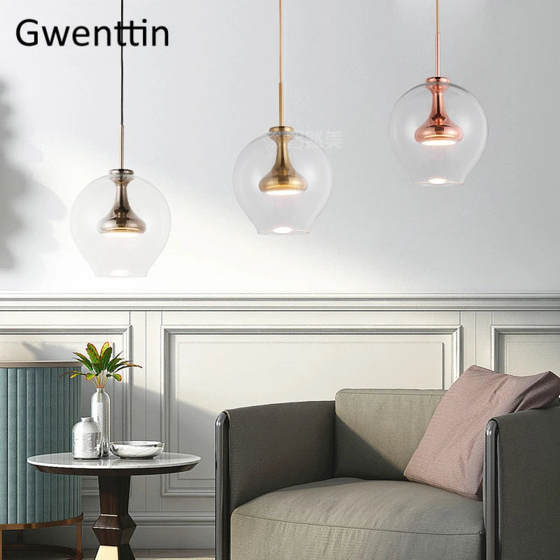 suspension en verre moderne pour décoration intérieure élégante - vue 5 sur 9